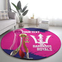 Barbados Royals Cricket Custom Round Carpet 3rd Champions Trophy Proud - Pink - Wonder Print Shop