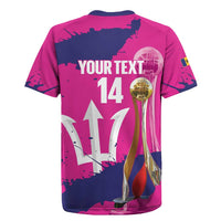 Barbados Royals Cricket Custom Rugby Jersey 3rd Champions Trophy Proud - Pink - Wonder Print Shop