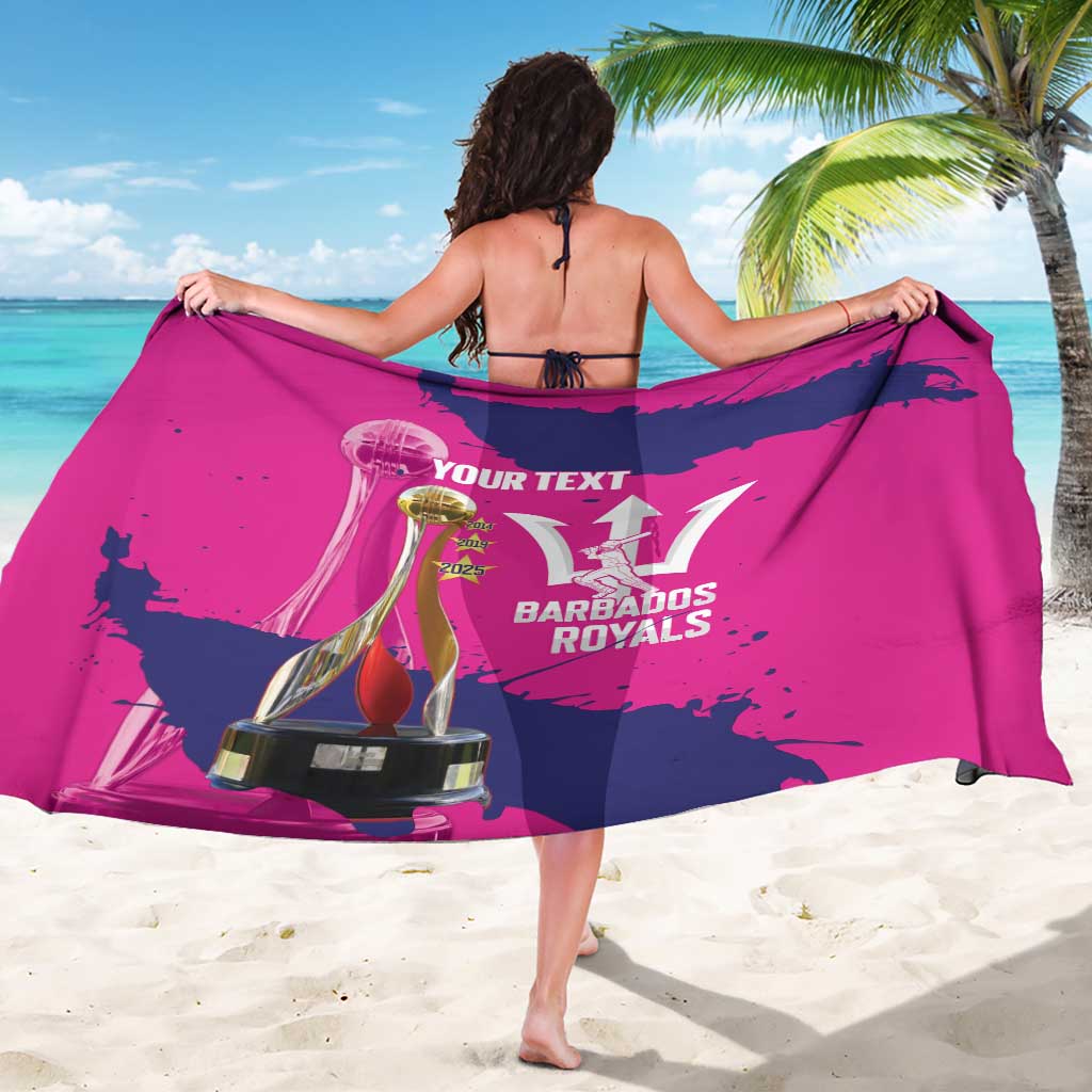 Barbados Royals Cricket Custom Sarong 3rd Champions Trophy Proud - Pink - Wonder Print Shop