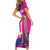 Barbados Royals Cricket Custom Short Sleeve Bodycon Dress 3rd Champions Trophy Proud - Pink - Wonder Print Shop