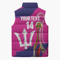 Barbados Royals Cricket Custom Sleeveless Puffer Jacket 3rd Champions Trophy Proud - Pink - Wonder Print Shop
