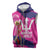 Barbados Royals Cricket Custom Sleeveless Zip Hoodie 3rd Champions Trophy Proud - Pink - Wonder Print Shop