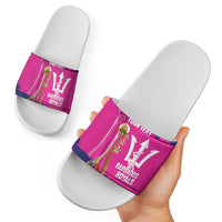Barbados Royals Cricket Custom Slide Sandals 3rd Champions Trophy Proud - Pink - Wonder Print Shop
