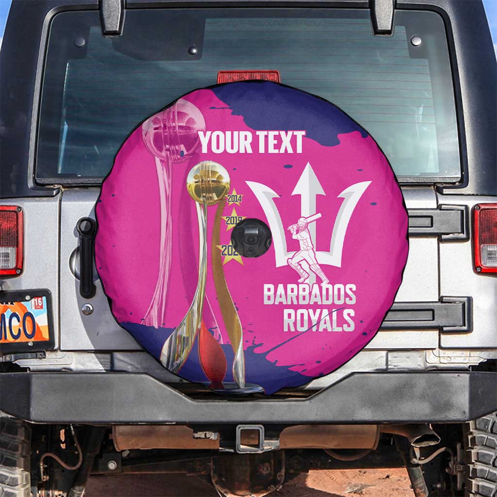 Barbados Royals Cricket Custom Spare Tire Cover 3rd Champions Trophy Proud - Pink - Wonder Print Shop