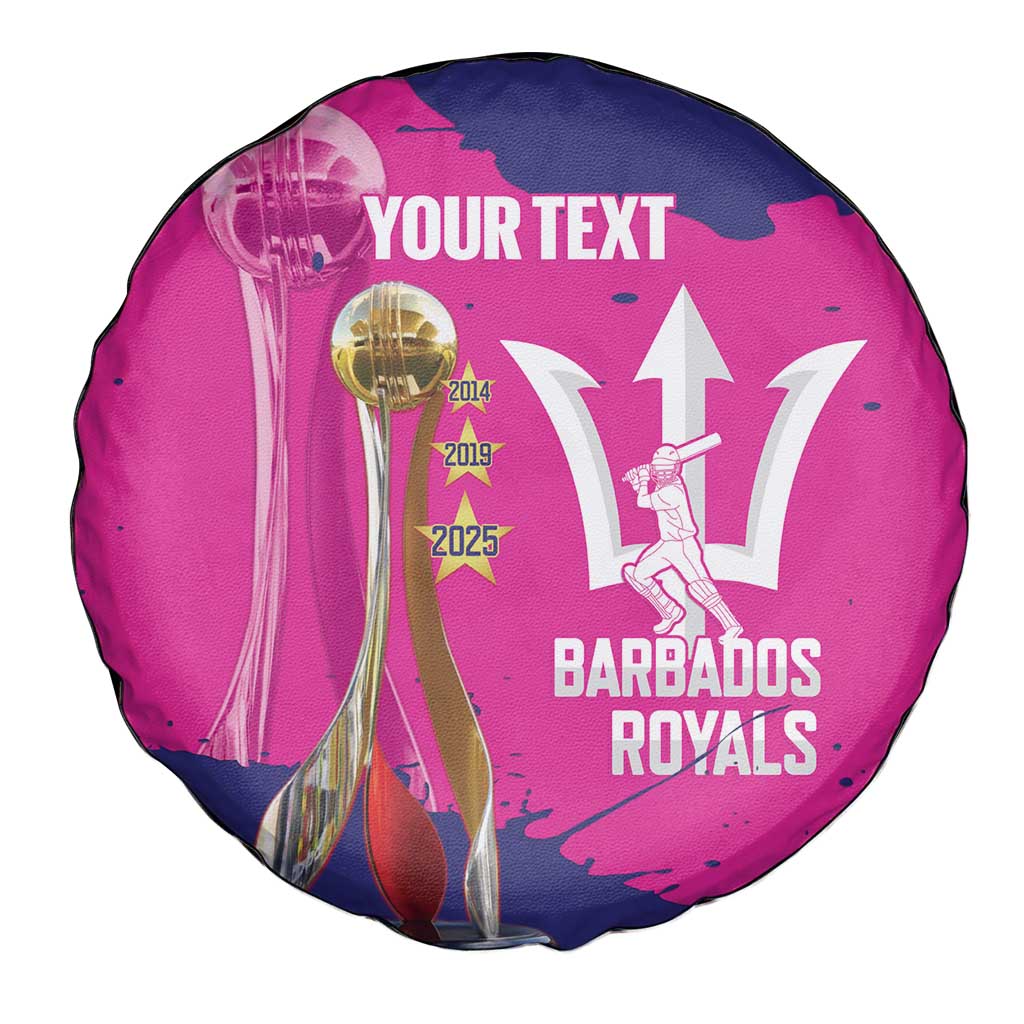 Barbados Royals Cricket Custom Spare Tire Cover 3rd Champions Trophy Proud - Pink - Wonder Print Shop