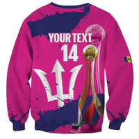 Barbados Royals Cricket Custom Sweatshirt 3rd Champions Trophy Proud - Pink - Wonder Print Shop
