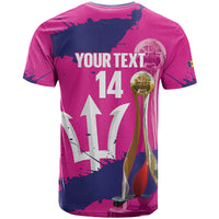 Barbados Royals Cricket Custom T Shirt 3rd Champions Trophy Proud - Pink - Wonder Print Shop