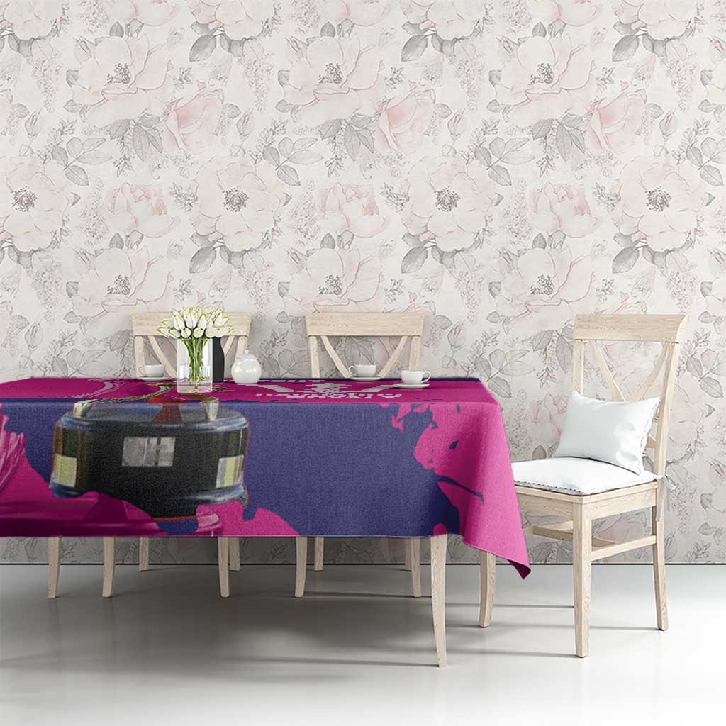 Barbados Royals Cricket Custom Tablecloth 3rd Champions Trophy Proud - Pink - Wonder Print Shop