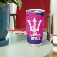 Barbados Royals Cricket Custom Tumbler Cup 3rd Champions Trophy Proud - Pink - Wonder Print Shop