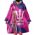 Barbados Royals Cricket Custom Wearable Blanket Hoodie 3rd Champions Trophy Proud - Pink - Wonder Print Shop