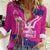 Barbados Royals Cricket Custom Women Casual Shirt 3rd Champions Trophy Proud - Pink - Wonder Print Shop