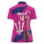 Barbados Royals Cricket Custom Women Polo Shirt 3rd Champions Trophy Proud - Pink - Wonder Print Shop