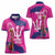 Barbados Royals Cricket Custom Women Polo Shirt 3rd Champions Trophy Proud - Pink - Wonder Print Shop