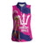 Barbados Royals Cricket Custom Women Sleeveless Polo Shirt 3rd Champions Trophy Proud - Pink - Wonder Print Shop