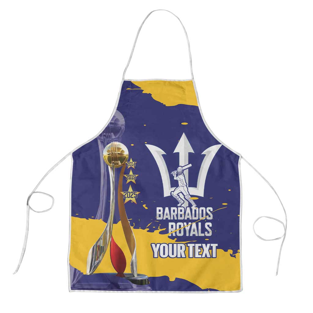 Barbados Royals Cricket Custom Apron 3rd Champions Trophy Proud - Blue - Wonder Print Shop