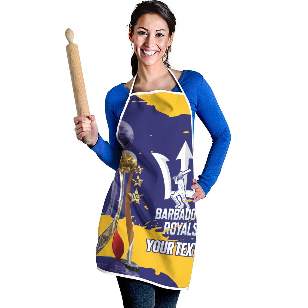 Barbados Royals Cricket Custom Apron 3rd Champions Trophy Proud - Blue - Wonder Print Shop
