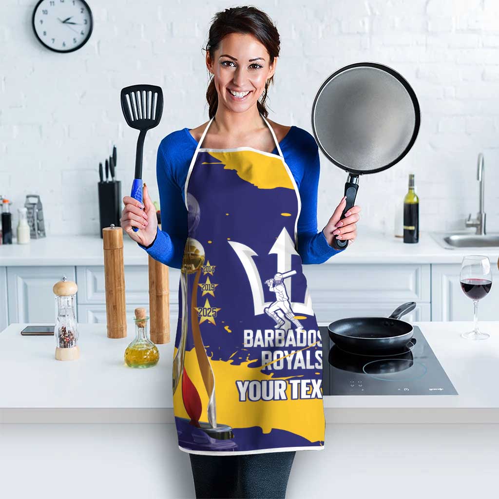 Barbados Royals Cricket Custom Apron 3rd Champions Trophy Proud - Blue - Wonder Print Shop