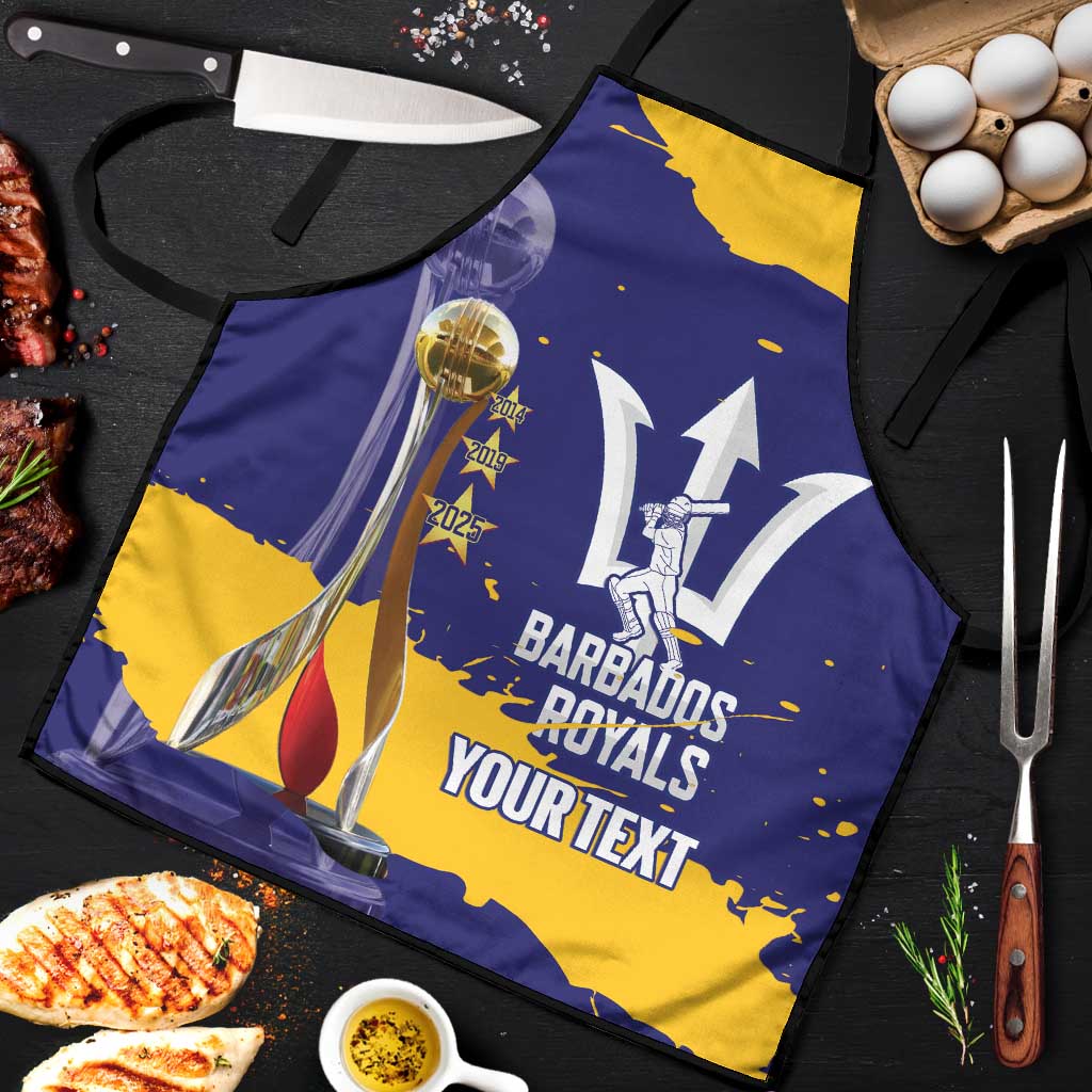 Barbados Royals Cricket Custom Apron 3rd Champions Trophy Proud - Blue - Wonder Print Shop