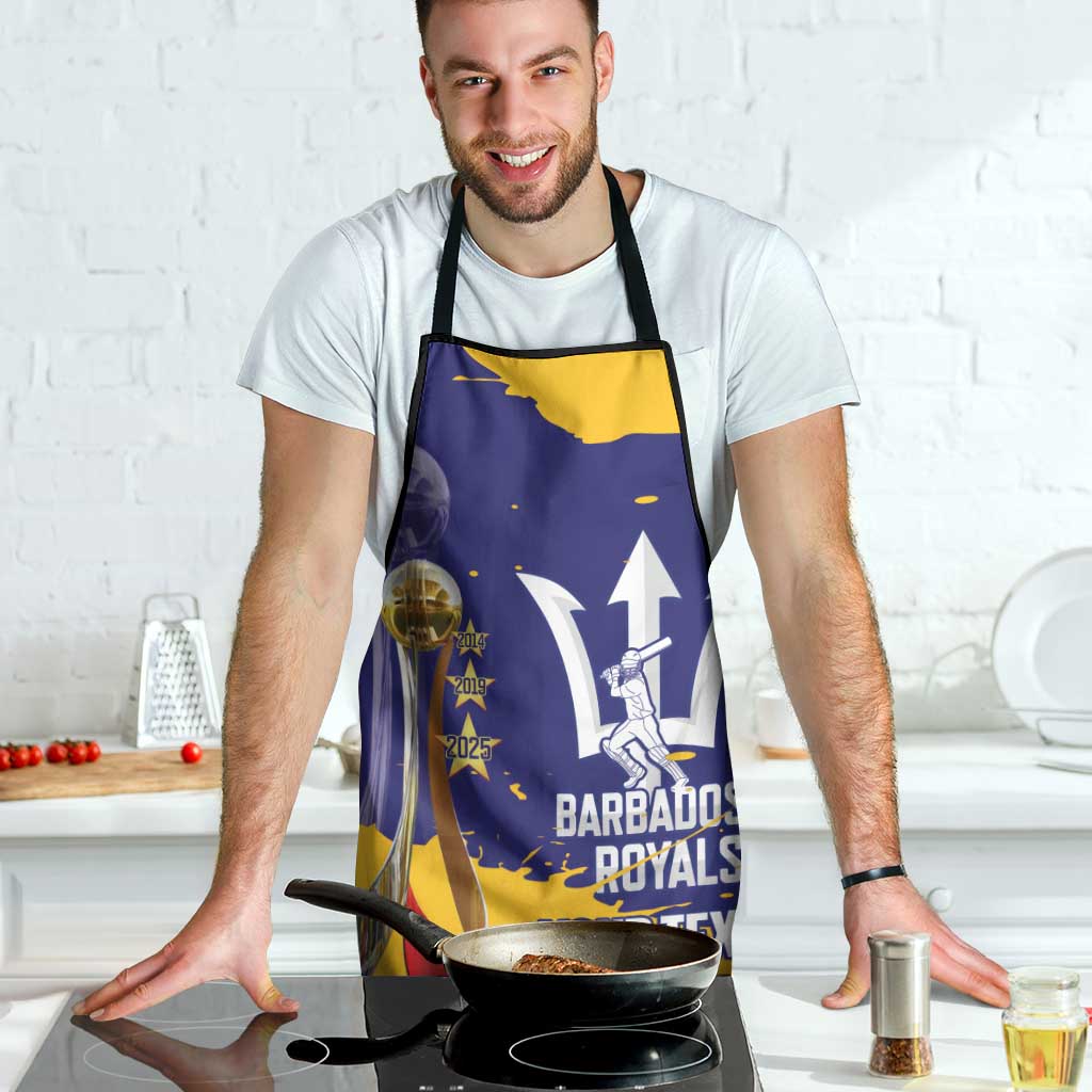 Barbados Royals Cricket Custom Apron 3rd Champions Trophy Proud - Blue - Wonder Print Shop