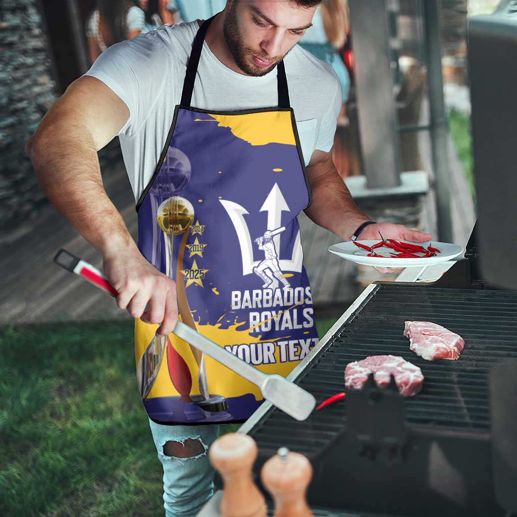 Barbados Royals Cricket Custom Apron 3rd Champions Trophy Proud - Blue - Wonder Print Shop