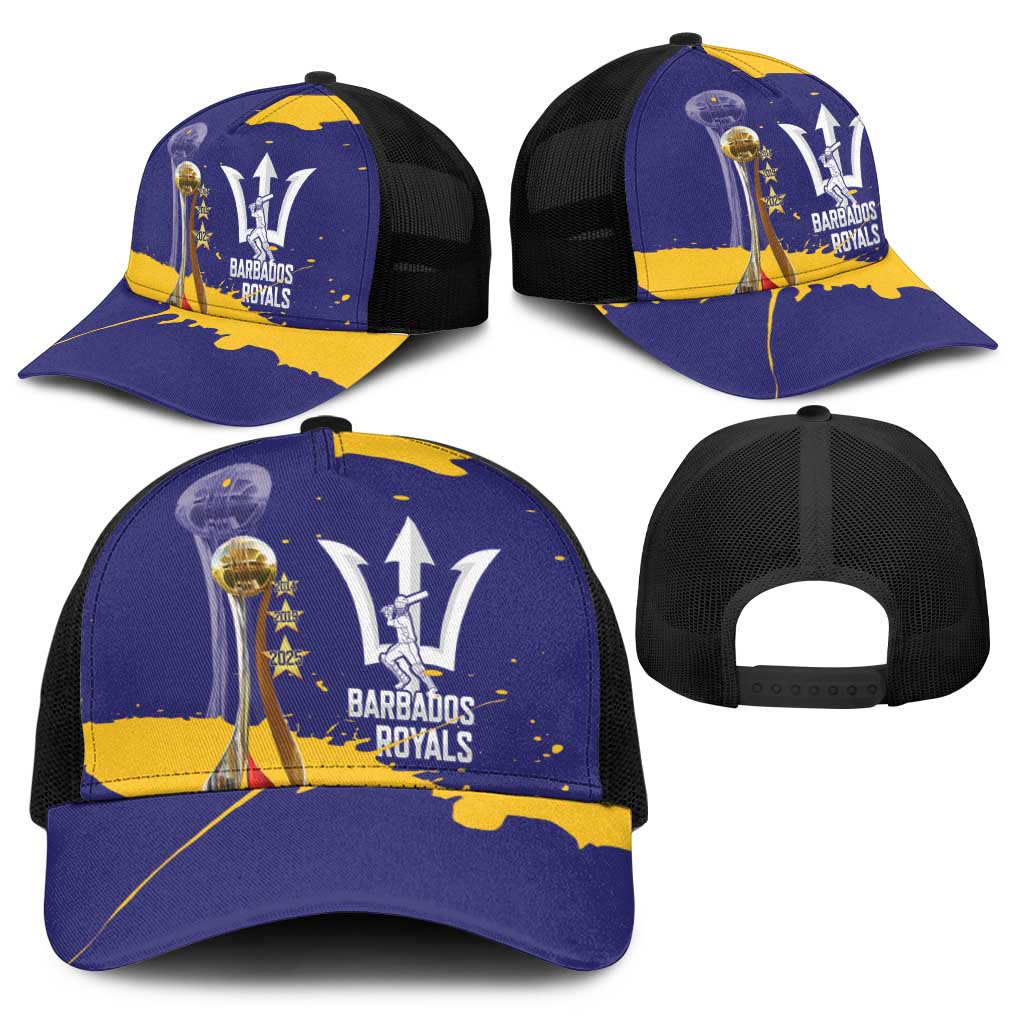 Barbados Royals Cricket Baseball Net Cap 3rd Champions Trophy Proud - Blue - Wonder Print Shop