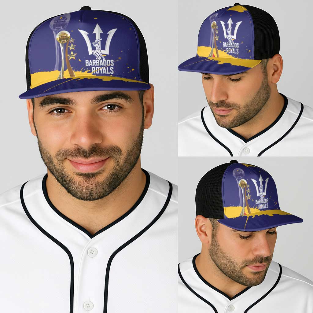 Barbados Royals Cricket Baseball Net Cap 3rd Champions Trophy Proud - Blue - Wonder Print Shop
