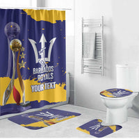 Barbados Royals Cricket Custom Bathroom Set 3rd Champions Trophy Proud - Blue - Wonder Print Shop