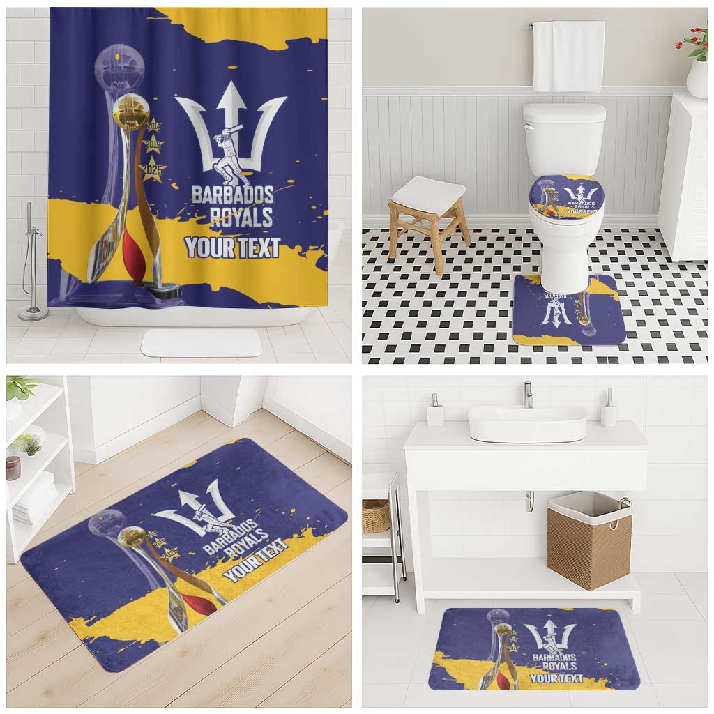 Barbados Royals Cricket Custom Bathroom Set 3rd Champions Trophy Proud - Blue - Wonder Print Shop