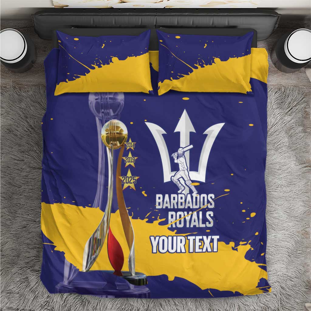 Barbados Royals Cricket Custom Bedding Set 3rd Champions Trophy Proud - Blue - Wonder Print Shop