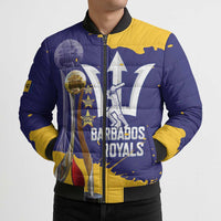 Barbados Royals Cricket Custom Bomber Puffer Jacket 3rd Champions Trophy Proud - Blue - Wonder Print Shop