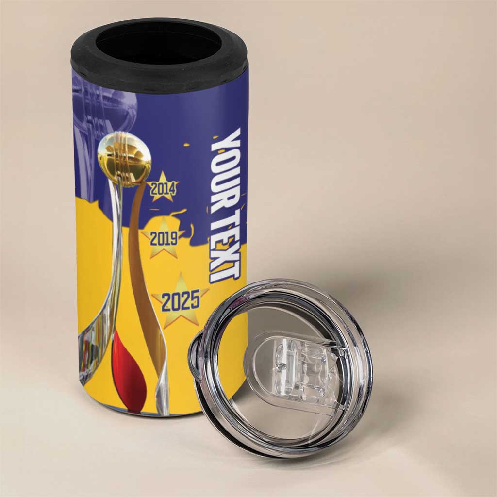 Barbados Royals Cricket Custom 4 in 1 Can Cooler Tumbler 3rd Champions Trophy Proud - Blue - Wonder Print Shop