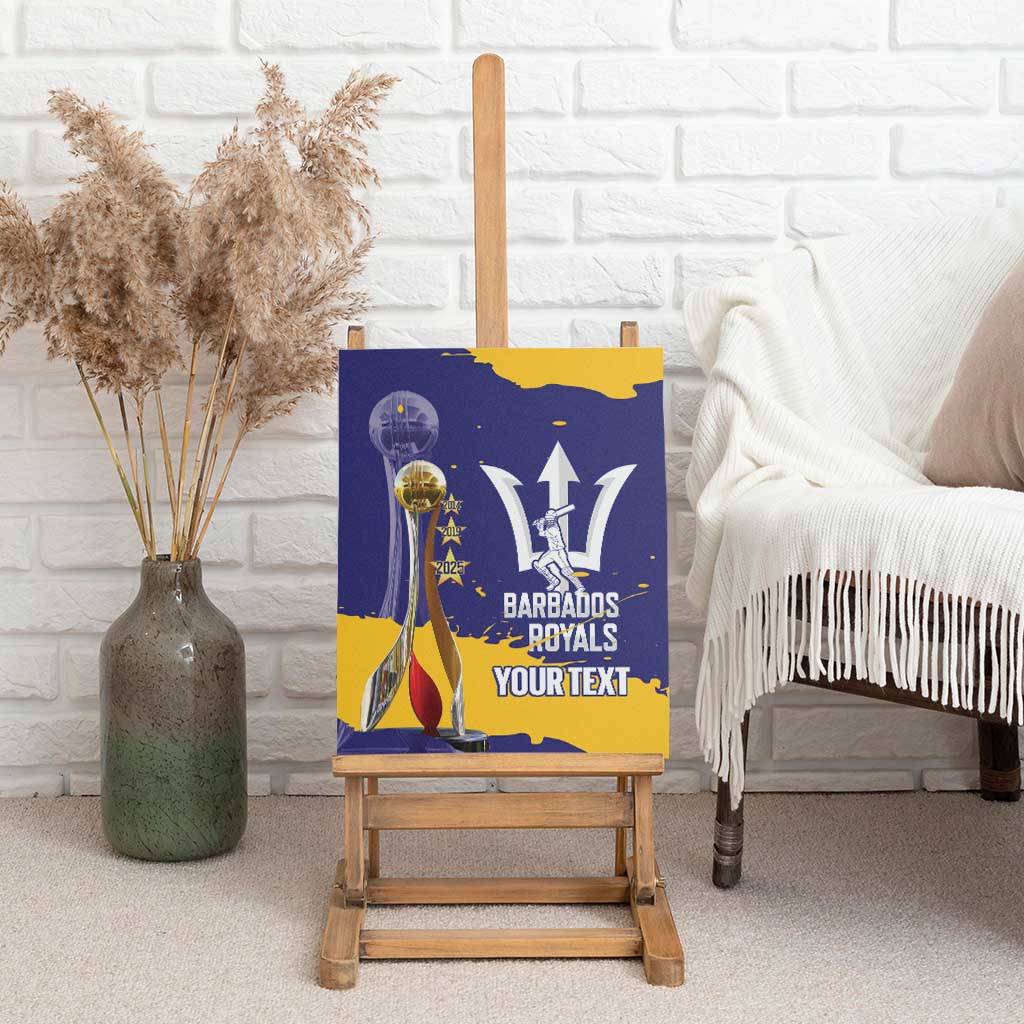 Barbados Royals Cricket Custom Canvas Wall Art 3rd Champions Trophy Proud - Blue - Wonder Print Shop