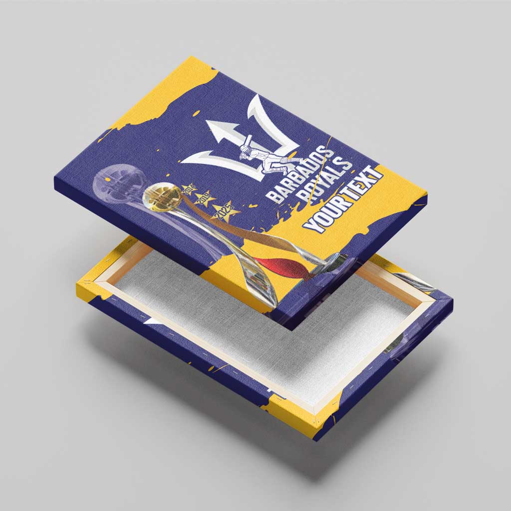 Barbados Royals Cricket Custom Canvas Wall Art 3rd Champions Trophy Proud - Blue - Wonder Print Shop