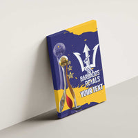 Barbados Royals Cricket Custom Canvas Wall Art 3rd Champions Trophy Proud - Blue - Wonder Print Shop