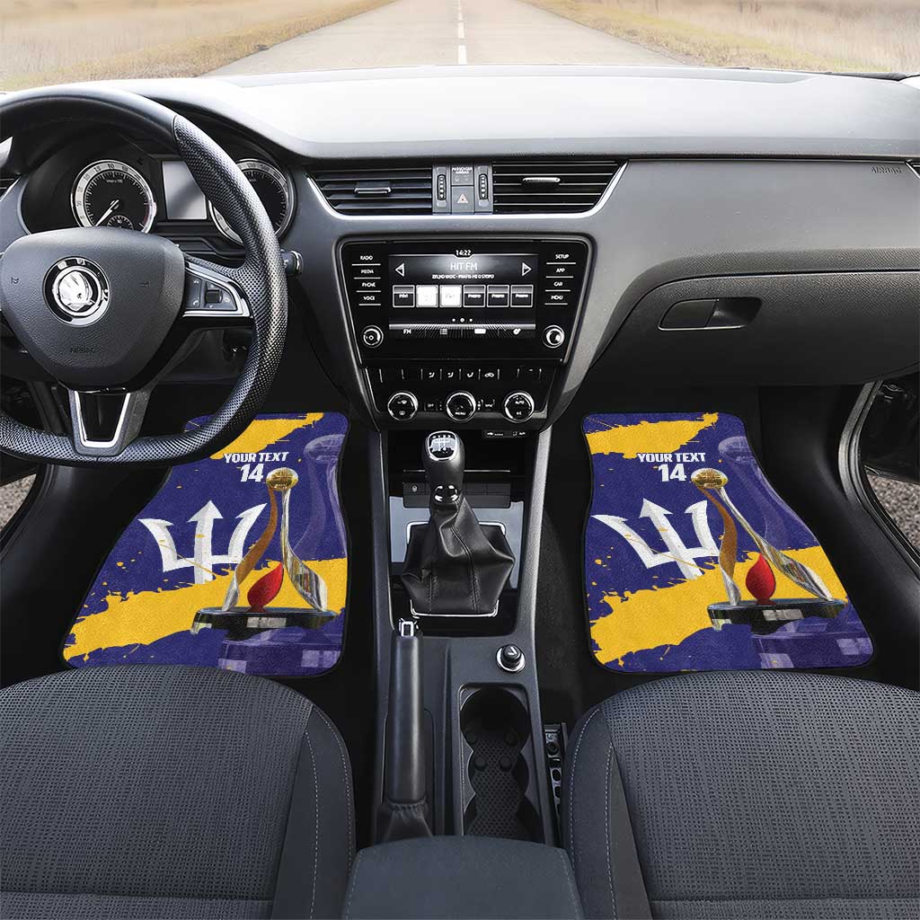 Barbados Royals Cricket Custom Car Mats 3rd Champions Trophy Proud - Blue - Wonder Print Shop