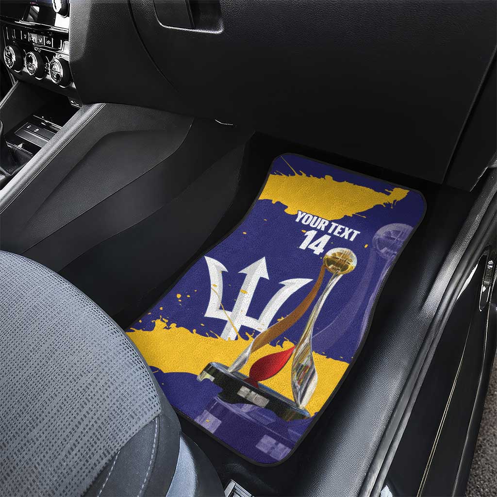 Barbados Royals Cricket Custom Car Mats 3rd Champions Trophy Proud - Blue - Wonder Print Shop