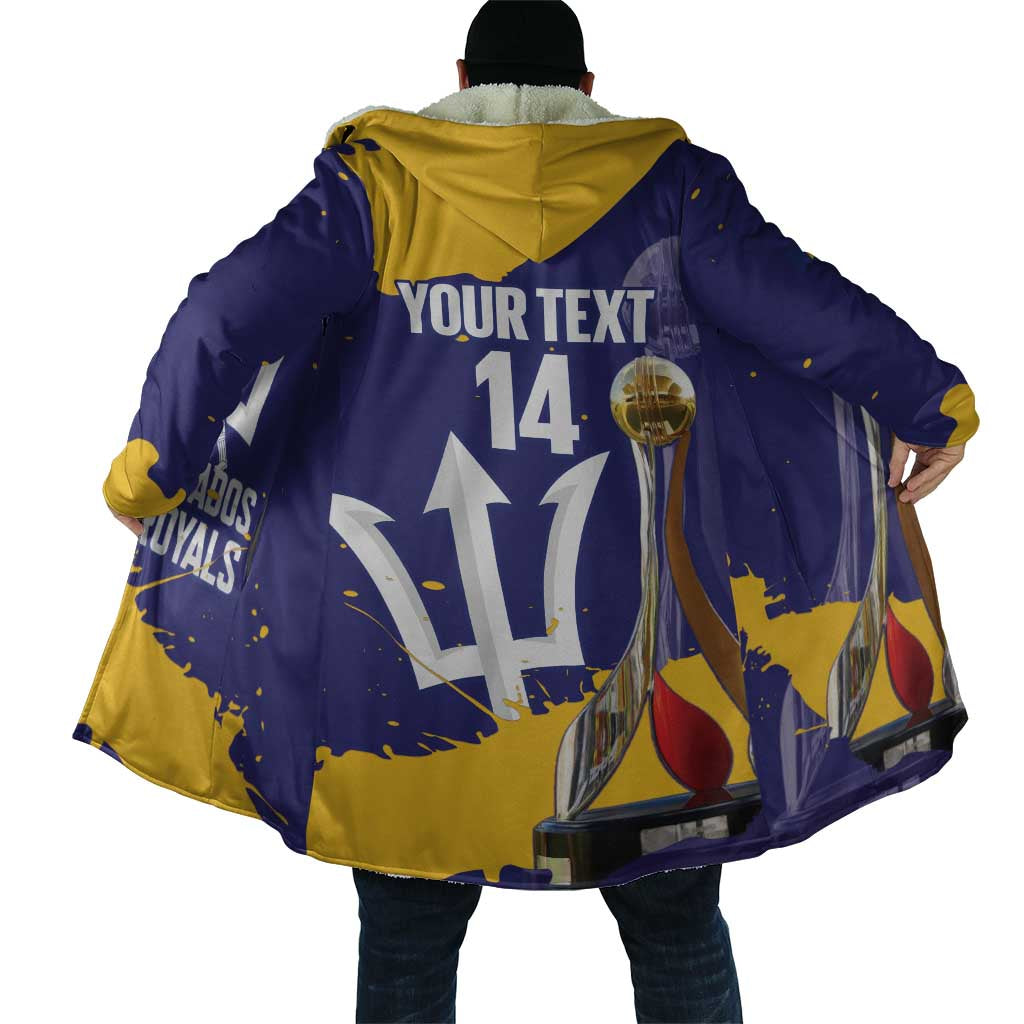Barbados Royals Cricket Custom Cloak 3rd Champions Trophy Proud - Blue - Wonder Print Shop