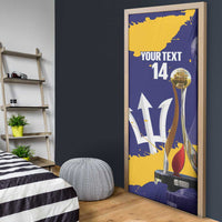 Barbados Royals Cricket Custom Door Cover 3rd Champions Trophy Proud - Blue - Wonder Print Shop