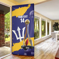 Barbados Royals Cricket Custom Door Cover 3rd Champions Trophy Proud - Blue - Wonder Print Shop