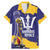 Barbados Royals Cricket Custom Family Matching Mermaid Dress and Hawaiian Shirt 3rd Champions Trophy Proud - Blue - Wonder Print Shop