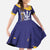 Barbados Royals Cricket Custom Family Matching Summer Maxi Dress and Hawaiian Shirt 3rd Champions Trophy Proud - Blue - Wonder Print Shop