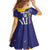 Barbados Royals Cricket Custom Family Matching Summer Maxi Dress and Hawaiian Shirt 3rd Champions Trophy Proud - Blue - Wonder Print Shop