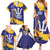 Barbados Royals Cricket Custom Family Matching Summer Maxi Dress and Hawaiian Shirt 3rd Champions Trophy Proud - Blue - Wonder Print Shop