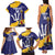 Barbados Royals Cricket Custom Family Matching Tank Maxi Dress and Hawaiian Shirt 3rd Champions Trophy Proud - Blue - Wonder Print Shop