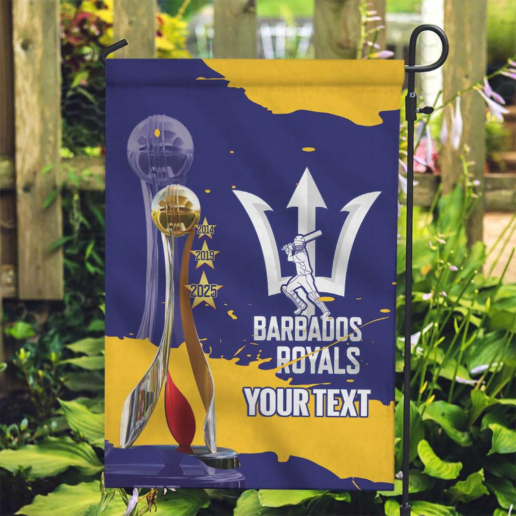 Barbados Royals Cricket Custom Garden Flag 3rd Champions Trophy Proud - Blue - Wonder Print Shop
