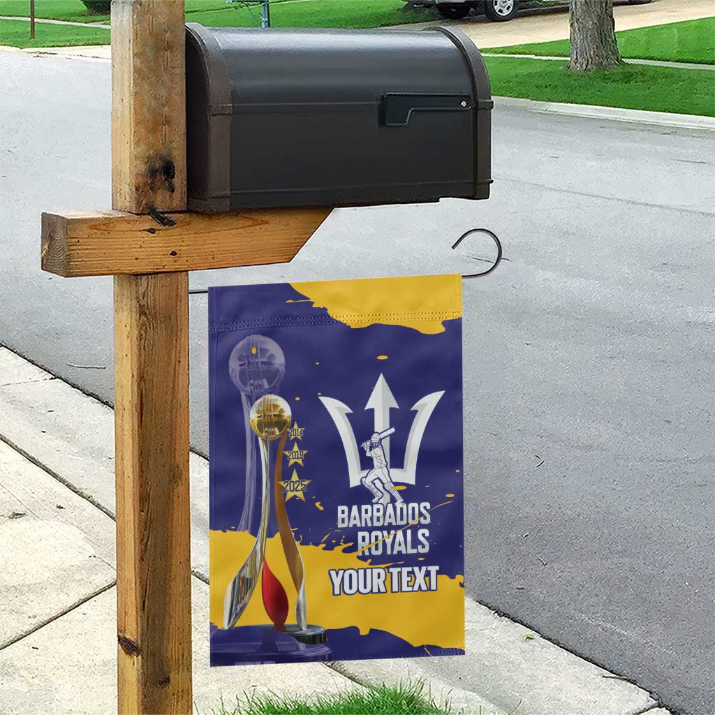 Barbados Royals Cricket Custom Garden Flag 3rd Champions Trophy Proud - Blue - Wonder Print Shop