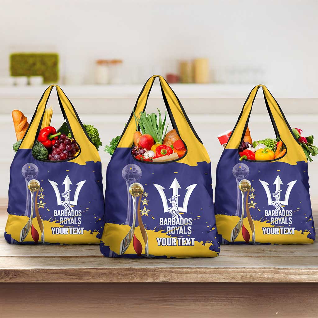 Barbados Royals Cricket Custom Grocery Bag 3rd Champions Trophy Proud - Blue - Wonder Print Shop