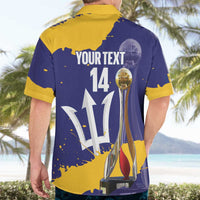 Barbados Royals Cricket Custom Hawaiian Shirt 3rd Champions Trophy Proud - Blue - Wonder Print Shop