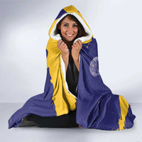 Barbados Royals Cricket Custom Hooded Blanket 3rd Champions Trophy Proud - Blue - Wonder Print Shop