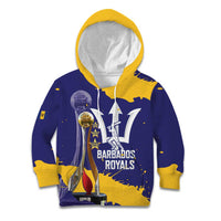 Barbados Royals Cricket Custom Kid Hoodie 3rd Champions Trophy Proud - Blue - Wonder Print Shop